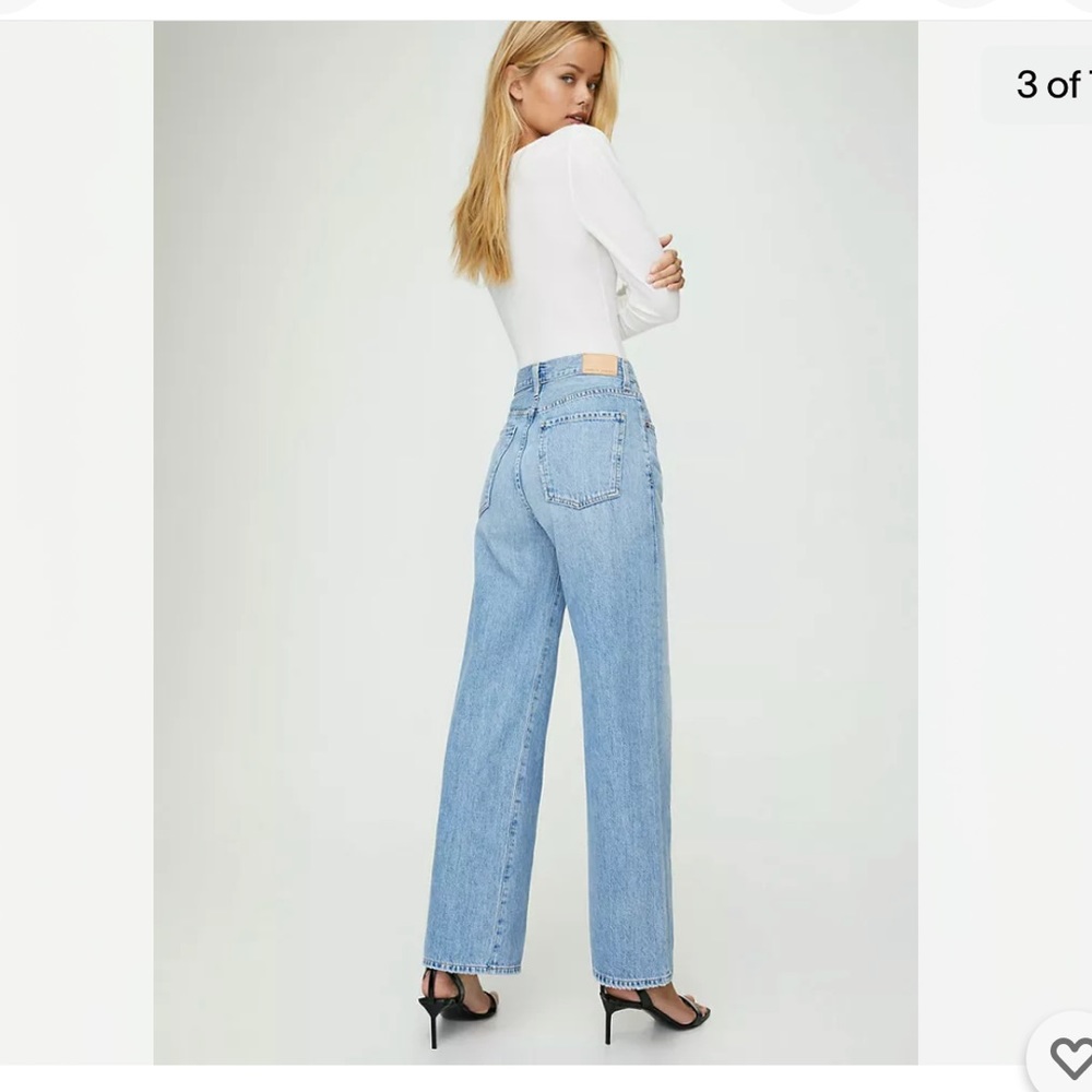 Citizens Of Humanity Light Blue Wide Leg Jeans - Picture 3 of 8